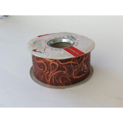 Лента Полипроп. металлизир. с рис. 50мм*50м (FX BROWN)