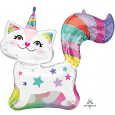 Шар (31''/79 см) Фигура, Кошка-Единорог, 1 шт. в упак. Anagram