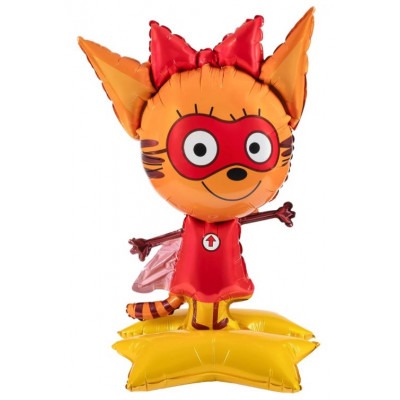 Шар 3D (40''/102 см) Фигура на подставке, Три Кота, Карамелька, 1 шт. в уп. Falali
