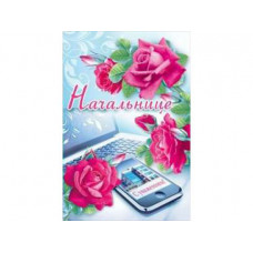 Открытка. А5 "Начальнице" 