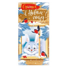 Конверт для денег, Счастья в Новом году, 1 шт.