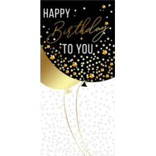 Конверт для денег, Happy Birthday to you, 1 шт. 