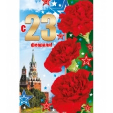 Открытка А5 "С 23 февраля" 
