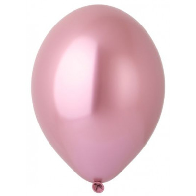 Шар (14"/36 см) Glossy Pink (105/604), хром, 50 шт. Belbal