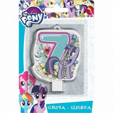Свеча-цифра  "7" "My Little Pony"
