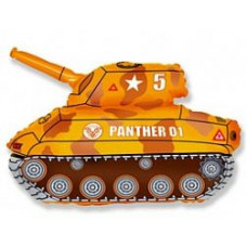 Шар (31''/79 см) Фигура, Танк, Коричневый, 1 шт. Flexmetal