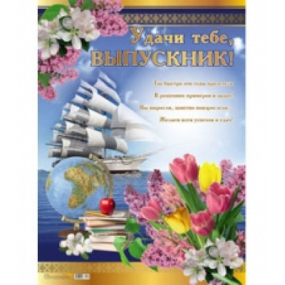 Плакат А2 "Удачи тебе, Выпускник!" 